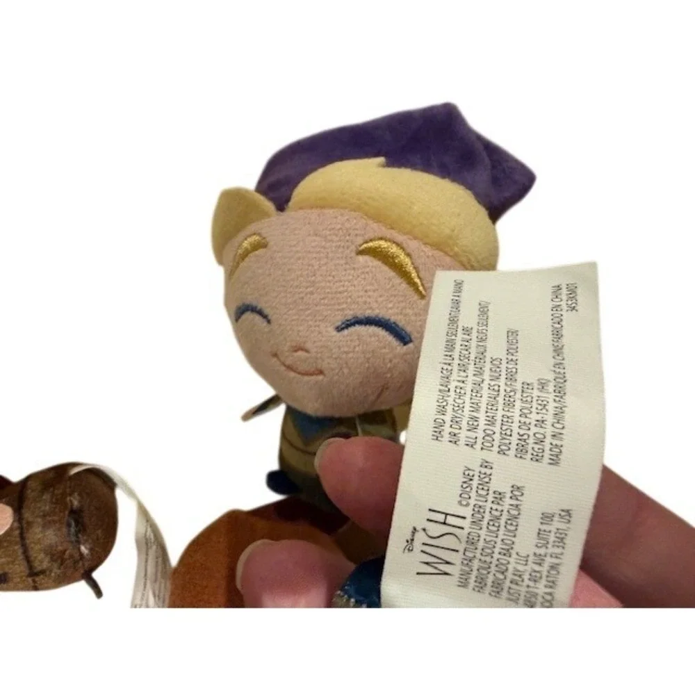 lot of 4 Disney Wish Movie Small Plush Figure Queen‎ Amava Simon Dario Valentino